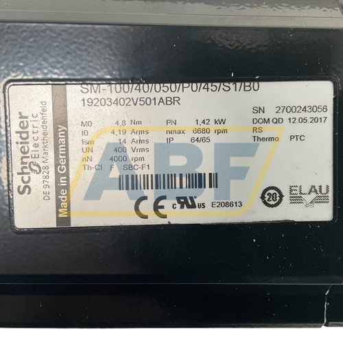 SM-100/40/050/P0/45/S1/B0 Schneider Electric