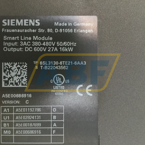 6SL3130-6TE21-6AA3 Siemens