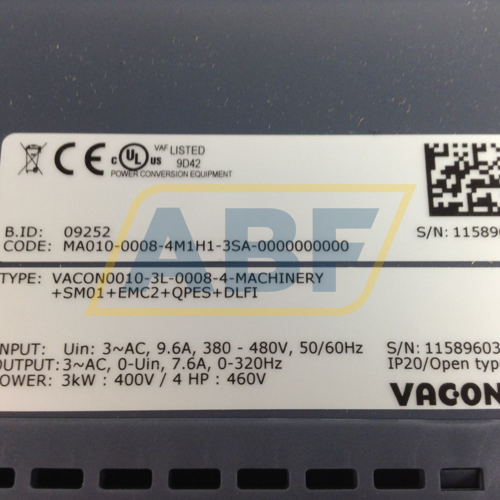 0010-3L-0008-4 Vacon