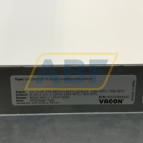 VACON0100-3L-0100-7+SBF4-IP00-EMC4 Vacon