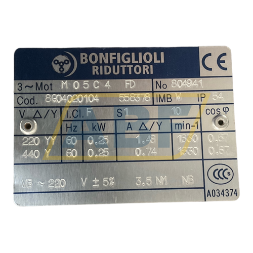 A102UHF1B45.4S05-M05C4FD Bonfiglioli