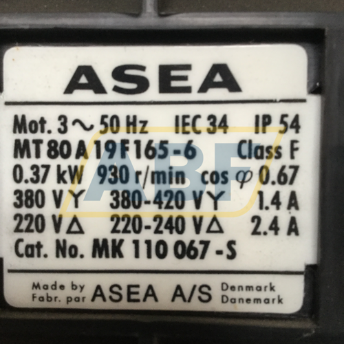 MT80A19F165-6 Asea