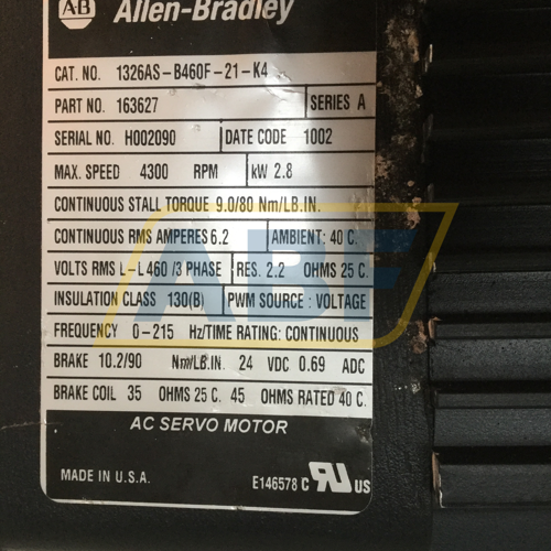 1326AS-B460F-21-K4-A Allen Bradley