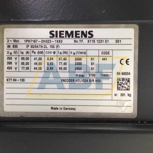1PH7167-2HG23-1KK3 Siemens