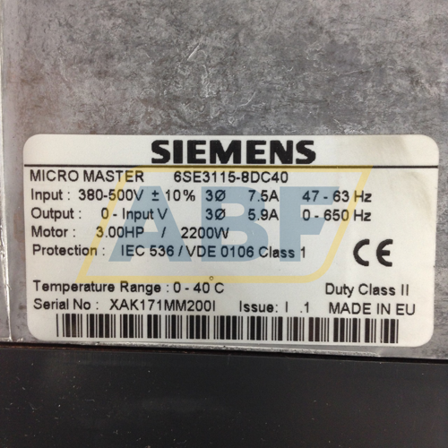 6SE3115-8DC40 Siemens