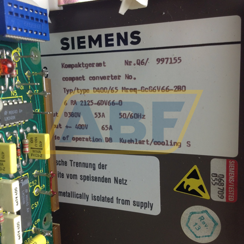 6RA2125-6DV66-0 Siemens