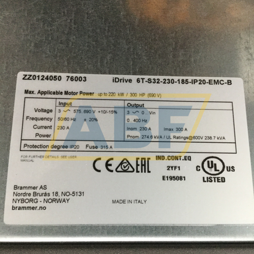 6T-S32-230-185-IP20-EMC-B IDRIVE