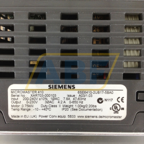 6SE6410-2UB17-5BA0 Siemens