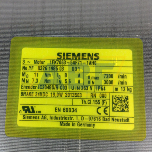 1FK7063-5AF71-1AH0 Siemens