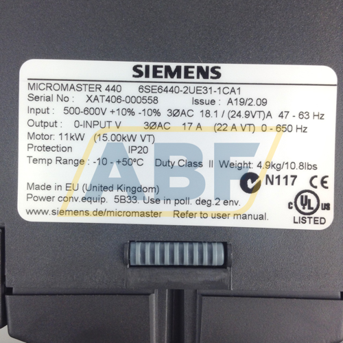 6SE6440-2UE31-1CA1 Siemens