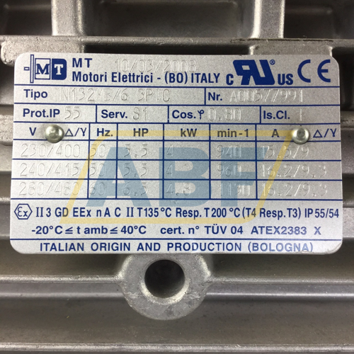 TN132MB/6-3PIC-B5 MT Motori Elettrici