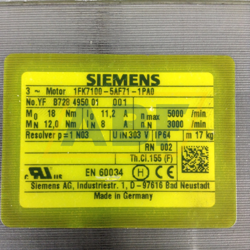 1FK7100-5AF71-1PA0 Siemens