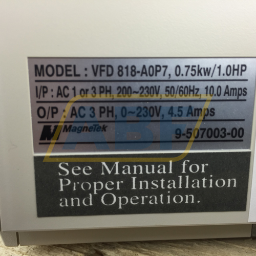 VFD818-A0P7 MagneTek