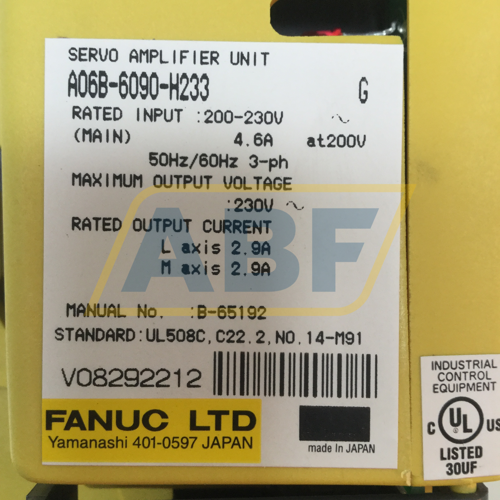 A06B-6090-H233 Fanuc