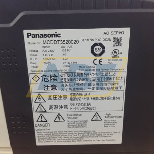 MCDDT3520020 Panasonic