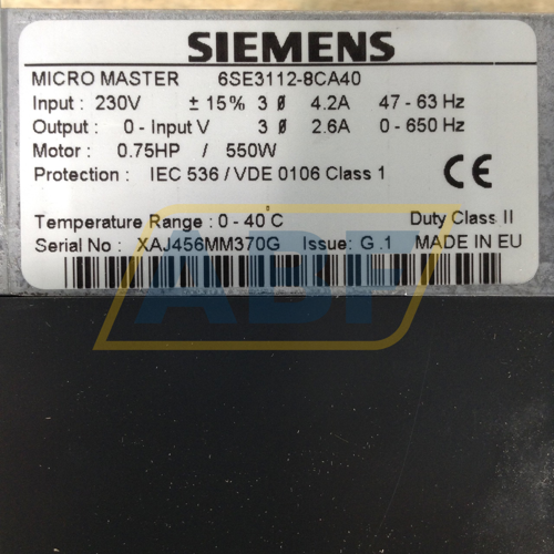 6SE3112-8CA40 Siemens
