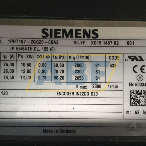 1PH7107-2QG20-0BA3 Siemens