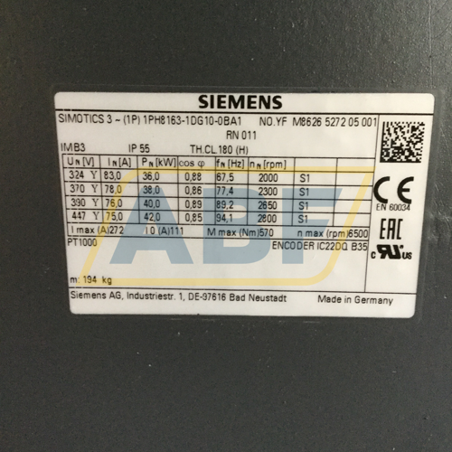 1PH8163-1DG10-0BA1 Siemens