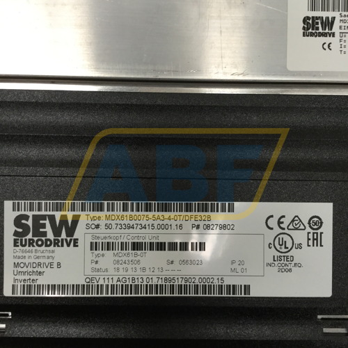 Inverter SEW MOVIDRIVE MDX61B0014-5A3-4-0T 08277370 Con DFE32B/DER11B – Usato