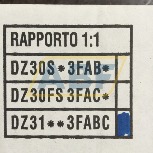 DZ-31-3FABC DZ Trasmissioni