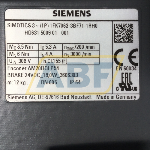 1FK7062-3BF71-1RH0 Siemens