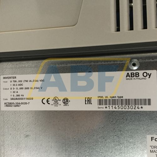 ACS800-104-0020-7+N682+Q967 ABB