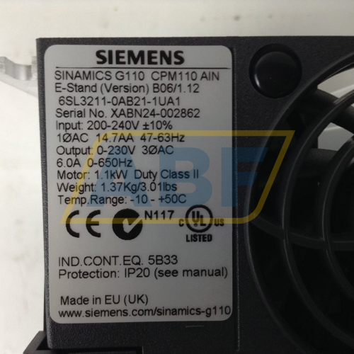 6SL3211-0AB21-1UA1 Siemens