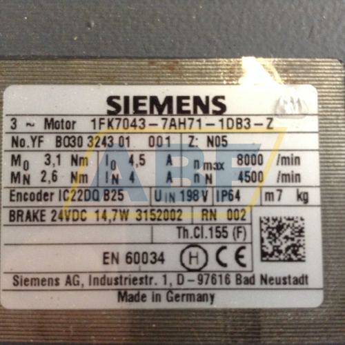 1FK7043-7AH71-1DB3 Siemens