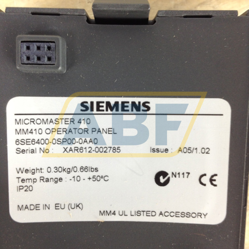 6SE6400-0SP00-0AA0 Siemens