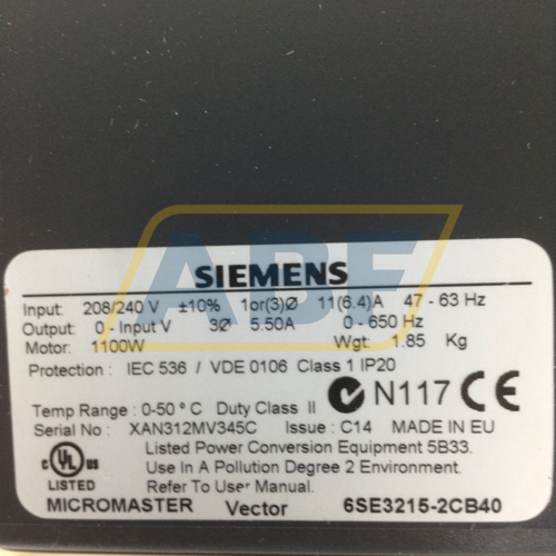 6SE3215-2CB40 Siemens
