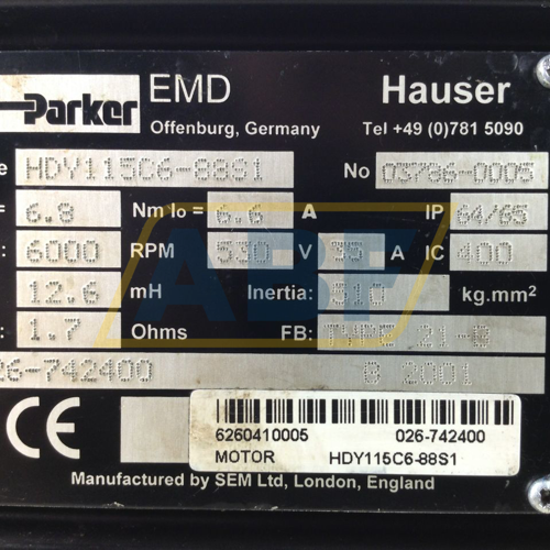 HDY115C6-88S1 Hauser