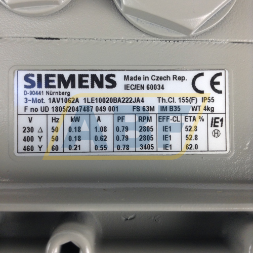 1LE1002-0BA22-2JA4 Siemens