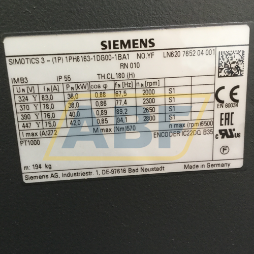 1PH8163-1DG00-1BA1 Siemens