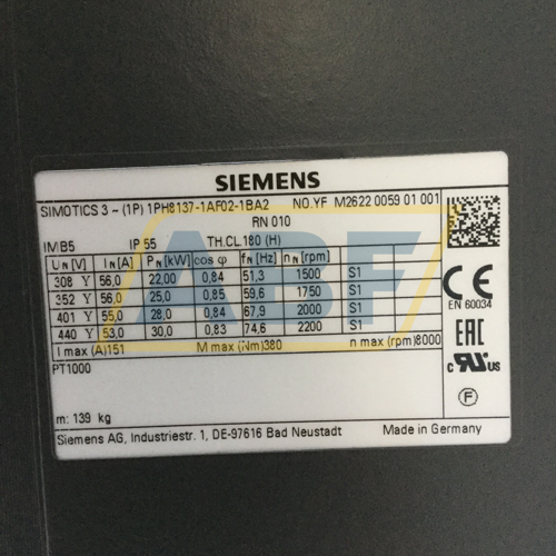 1PH8137-1AF02-1BA2 Siemens