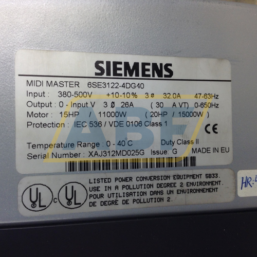 6SE3122-4DG40 Siemens