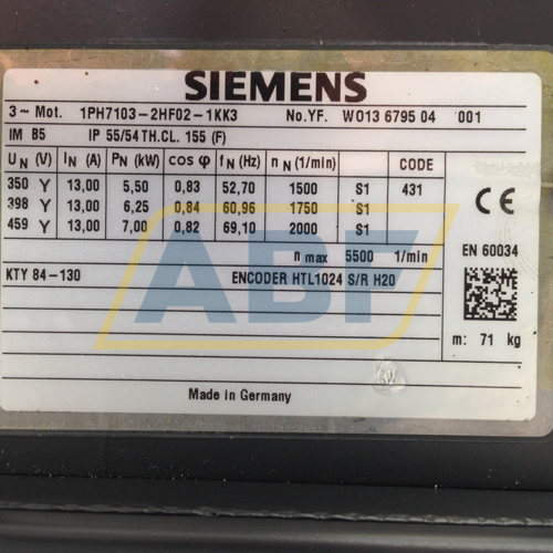 1PH7103-2HF02-1KK3 Siemens