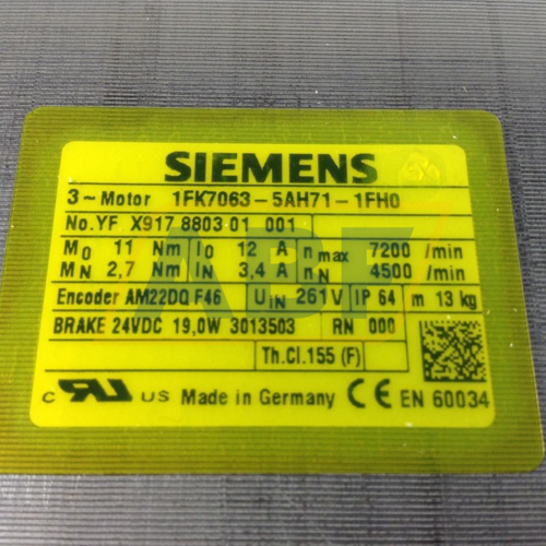 1FK7063-5AH71-1FH0 Siemens