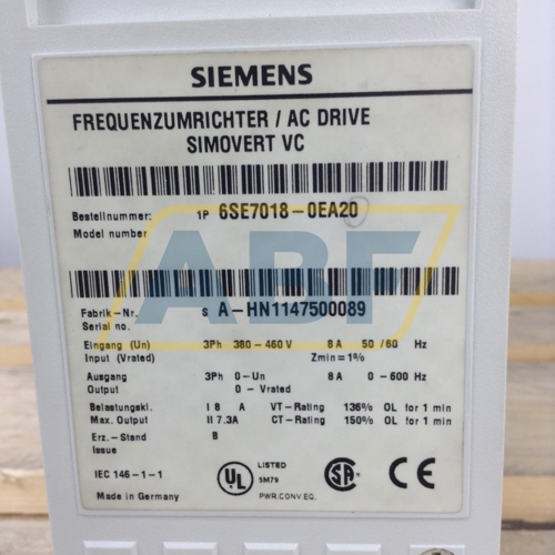 6SE7018-0EA20 Siemens