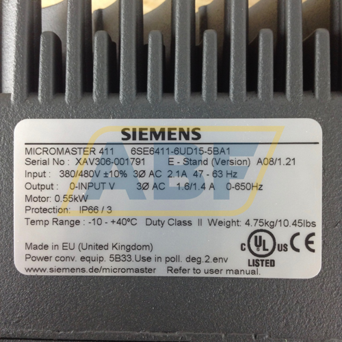 6SE6411-6UD15-5BA1 Siemens