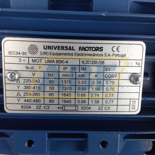 UMA80K-4B14 Universal Motors