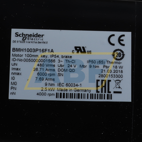 BMH1003P16F1A Schneider Electric