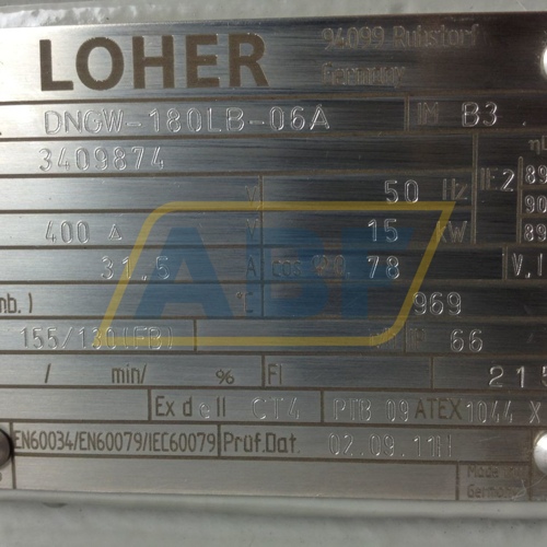 DNGW-180LB-06AB3 Loher