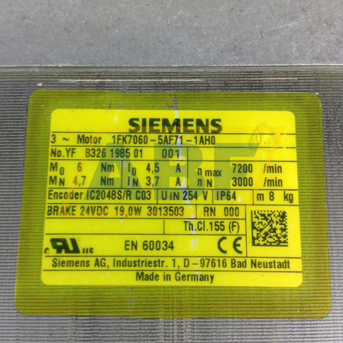 1FK7060-5AF71-1AH0 Siemens