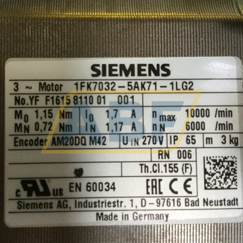 1FK7032-5AK71-1LG2 Siemens