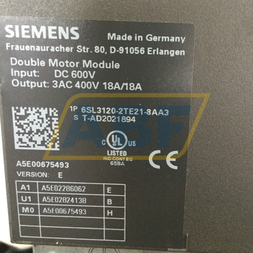 6SL3120-2TE21-8AA3 Siemens