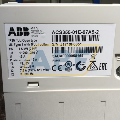 ACS355-01E-07A5-2 ABB
