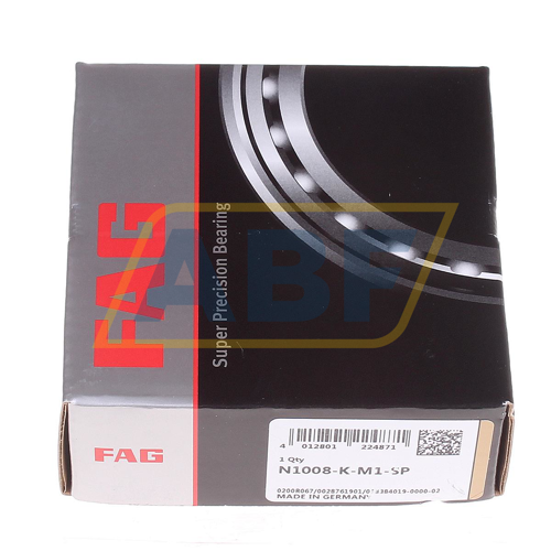 40mm ID FAG NJ208E-M1 Cylindrical Roller Bearing High Capacity 18mm Width Schaeffler Technologies Co 80mm OD Single Row Metric Removable Inner Ring Normal Clearance NJ208-E-M1 Straight Bore Flanged 